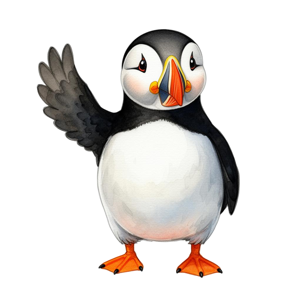 LuxIceland puffin mascot